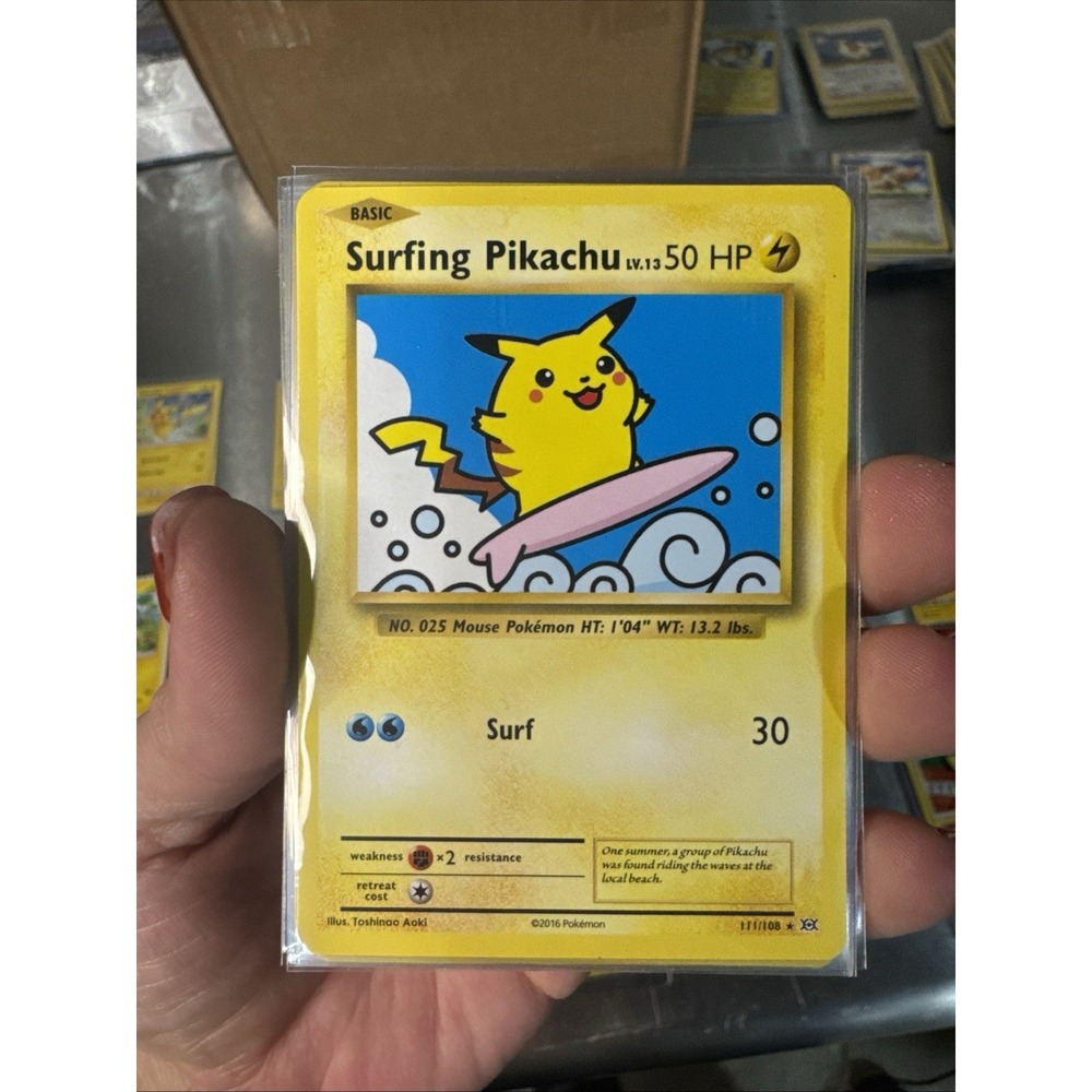Surfing Pikachu 111/108 Evolutions Regular